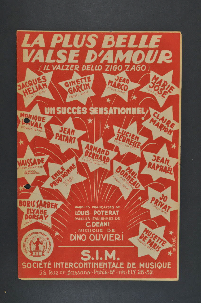 chanson petit format 1965.121.229 Photo Mucem