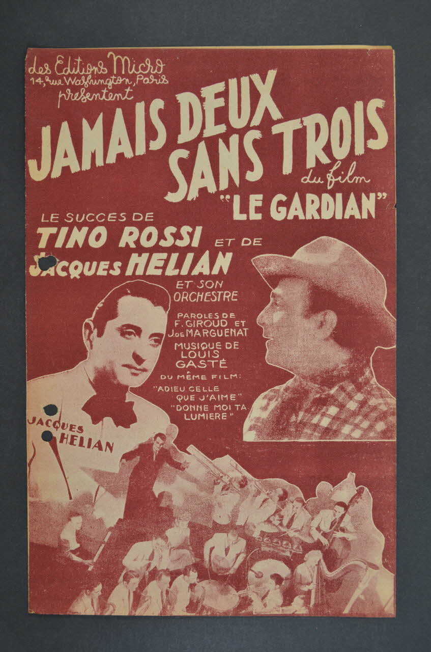 chanson petit format 1965.121.252 Photo Mucem