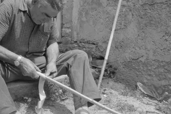 Jean Raisky photographie MNATP. Recherches coopératives sur programme sur le Châtillonnais (1966-1968). Mission d'ethnomusicologie 3 B. Claudie Marcel-Dubois et Maguy Andral. Bourgogne, France 1967/6/4 Ph.1967.89.27  Photo