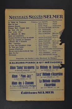 chanson petit format 1965.121.304 Photo Mucem