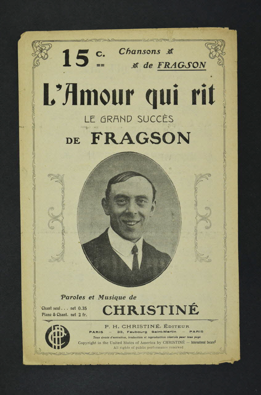 chanson petit format 1965.121.326  Photo Mucem