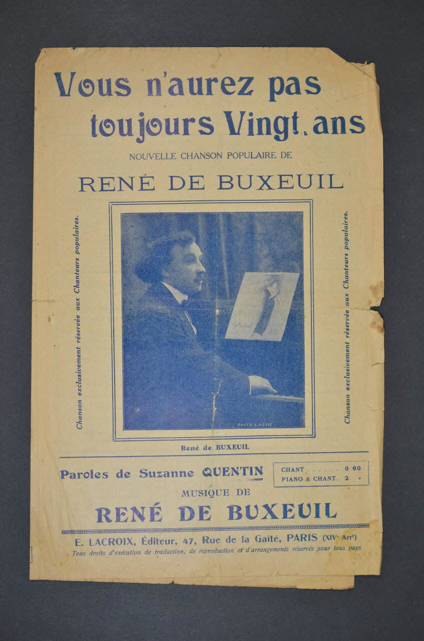 chanson petit format 1965.121.339 Photo Mucem