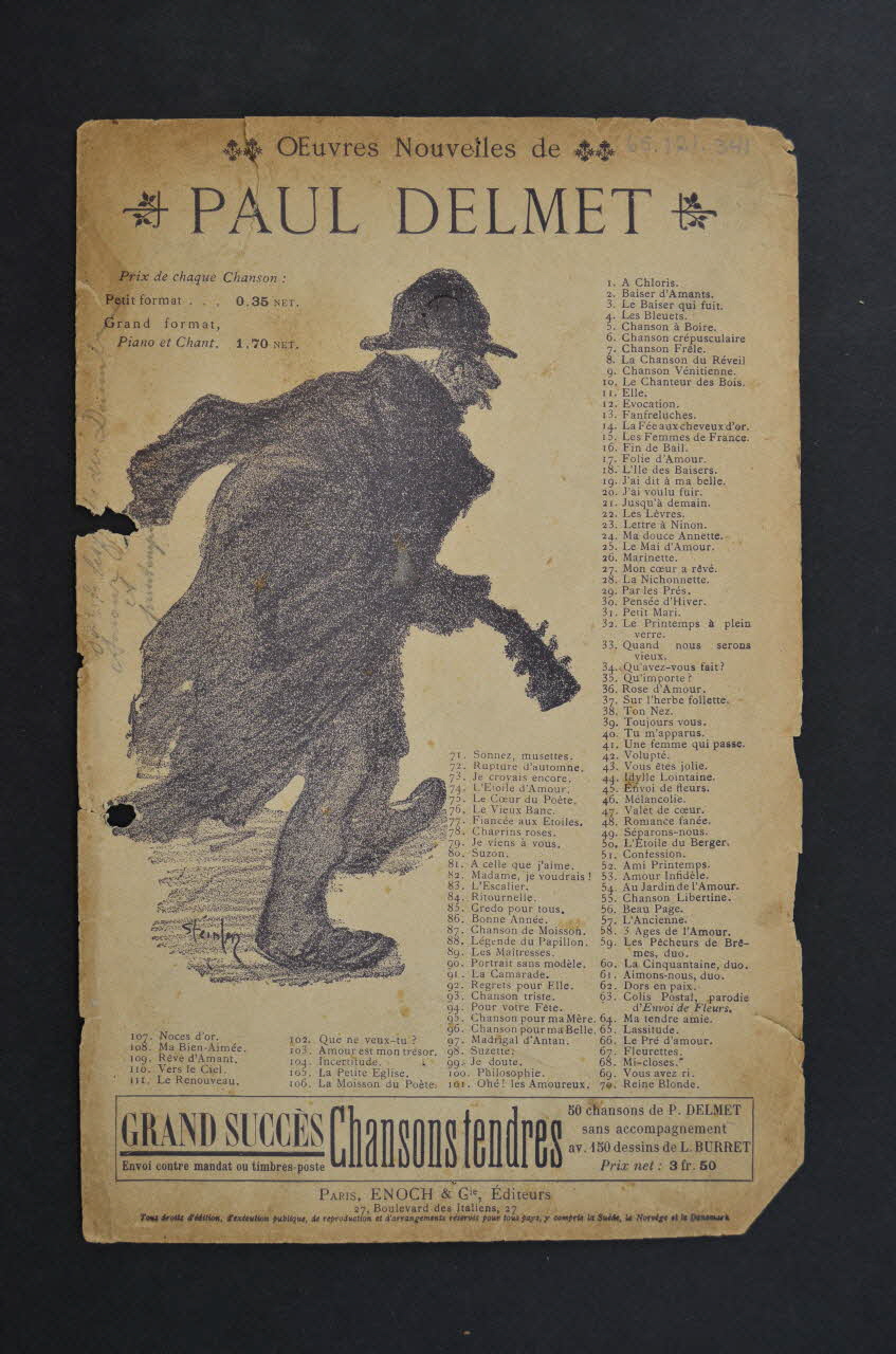 chanson petit format 1965.121.341 Photo Mucem