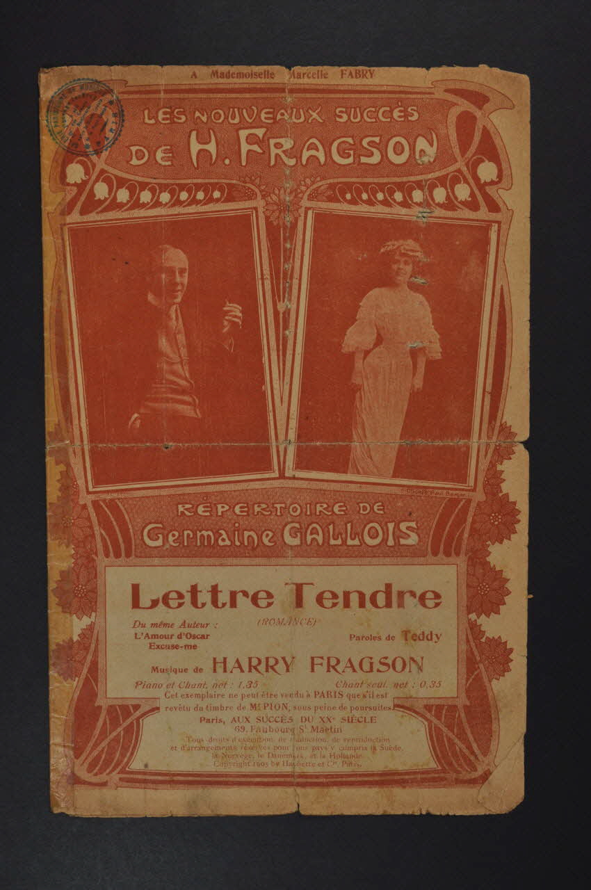 chanson petit format 1965.121.35 Photo Mucem