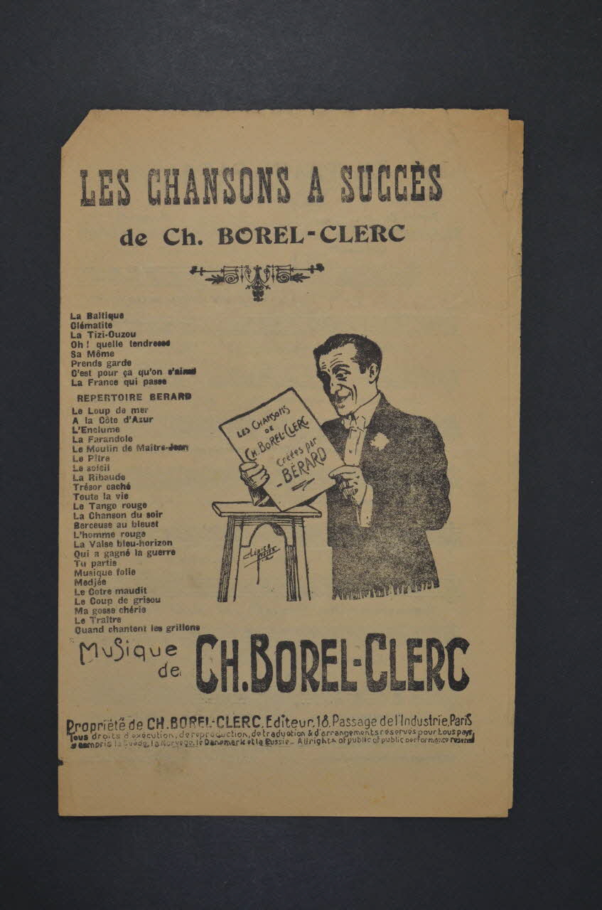 chanson petit format 1965.121.352 Photo Mucem