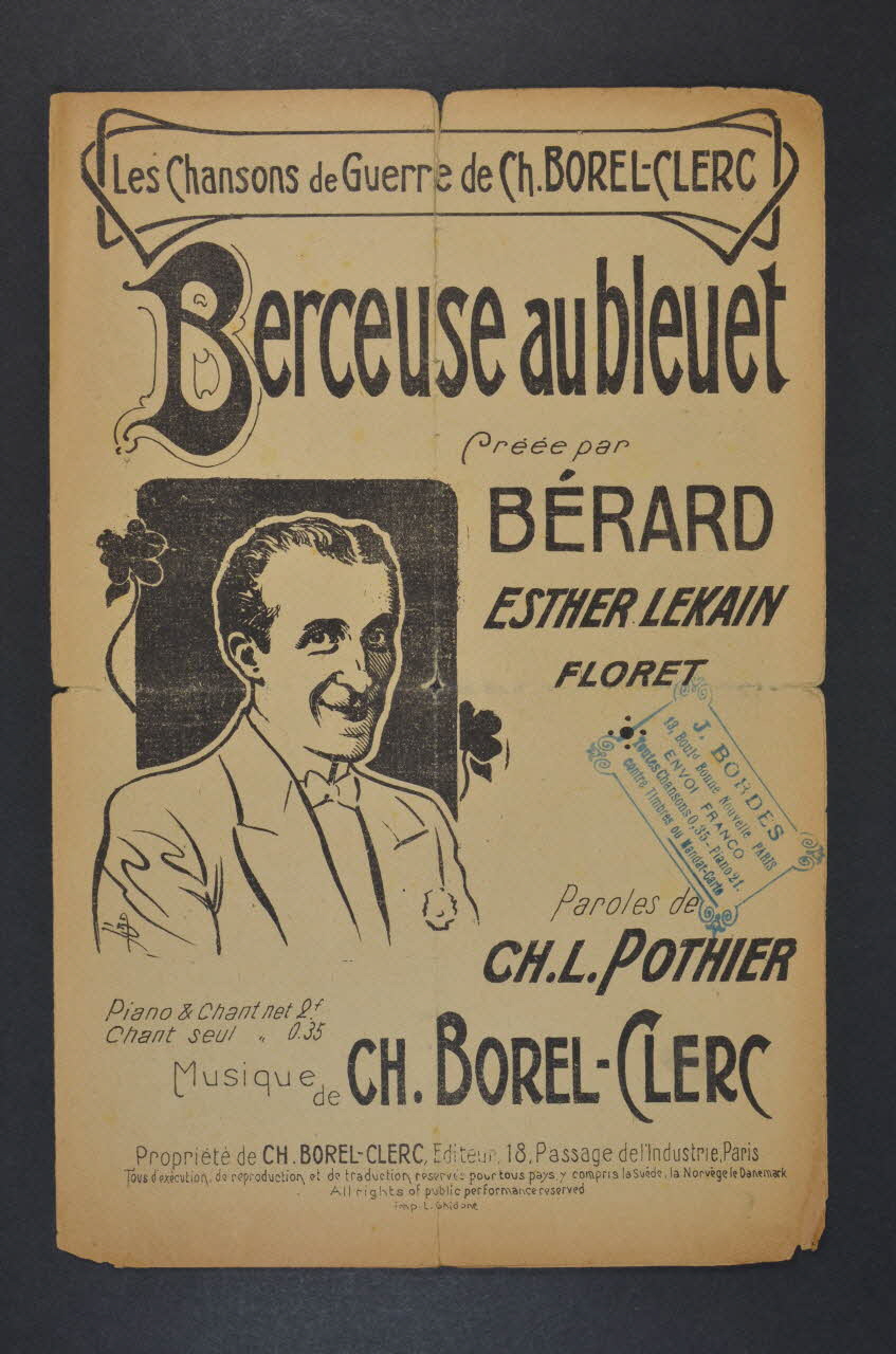 chanson petit format 1965.121.353 Photo Mucem