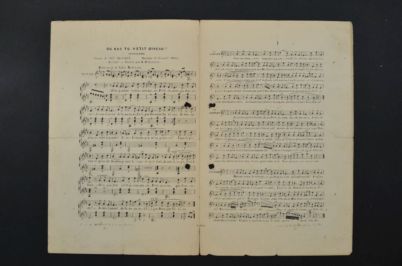 chanson petit format 1965.121.355 Photo Mucem