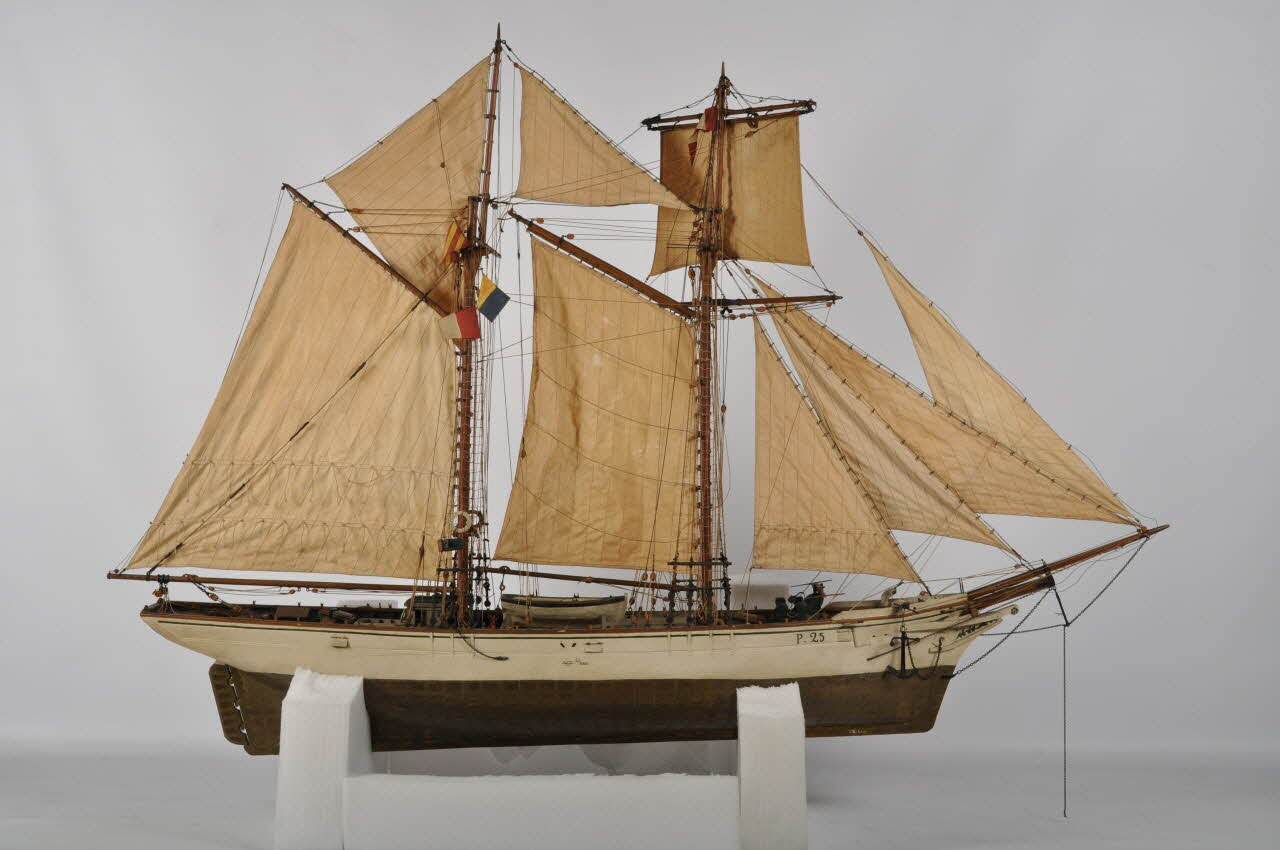 maquette de goélette La Tourmente Bretagne, France 1898 1966.1.1 Photo Mucem