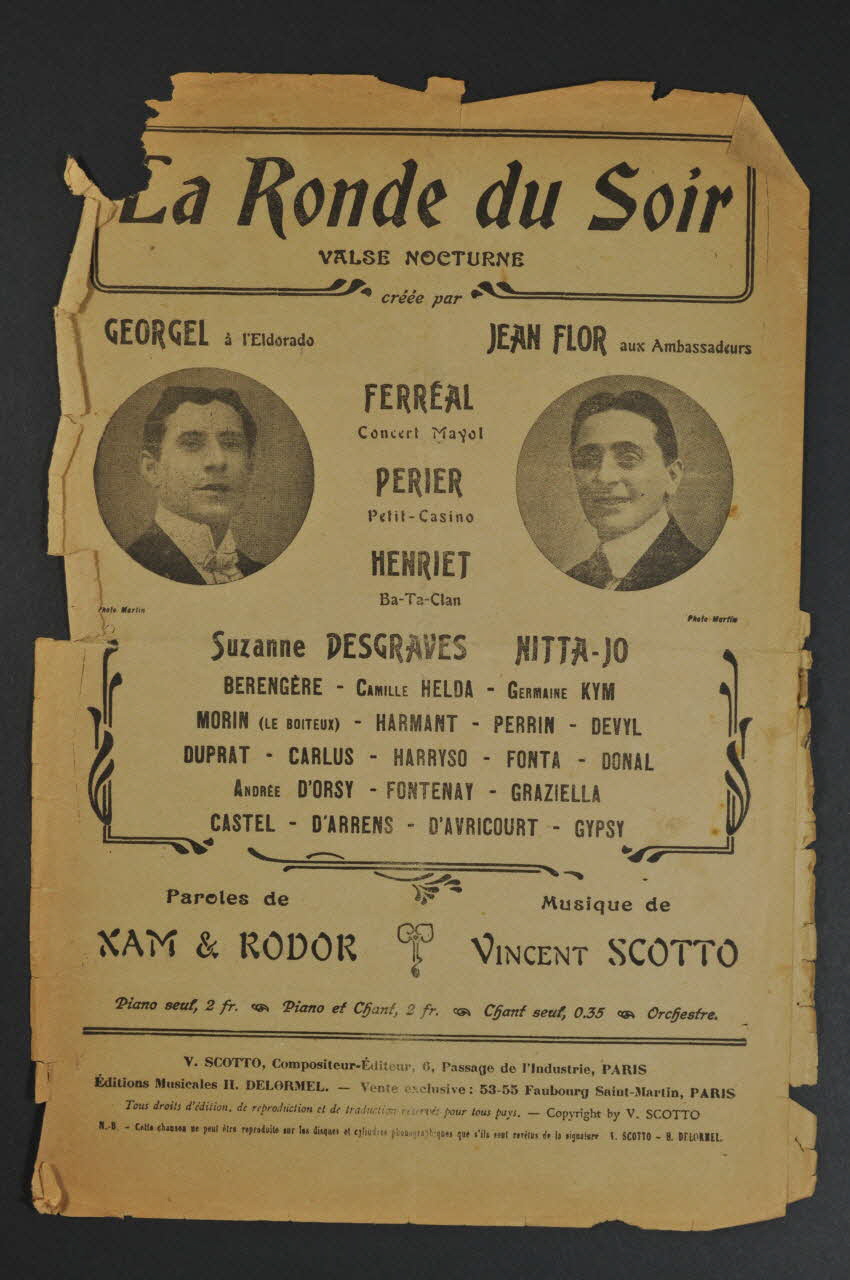 chanson petit format 1965.121.374 Photo Mucem