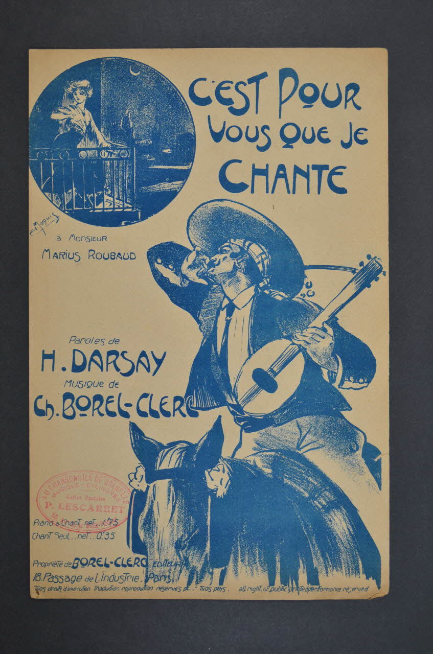 chanson petit format 1965.121.383 Photo Mucem