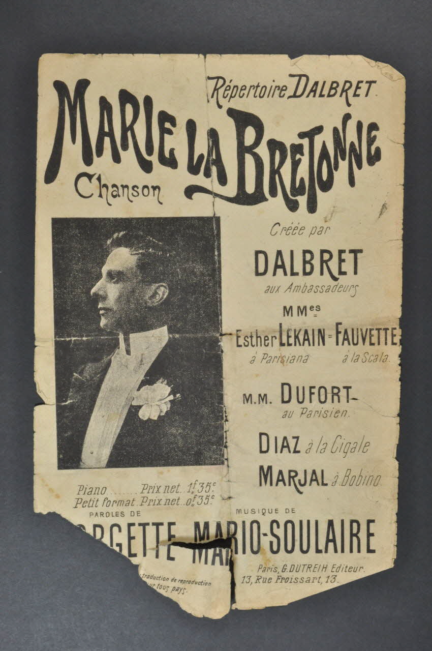 chanson petit format 1965.121.389 Photo Mucem