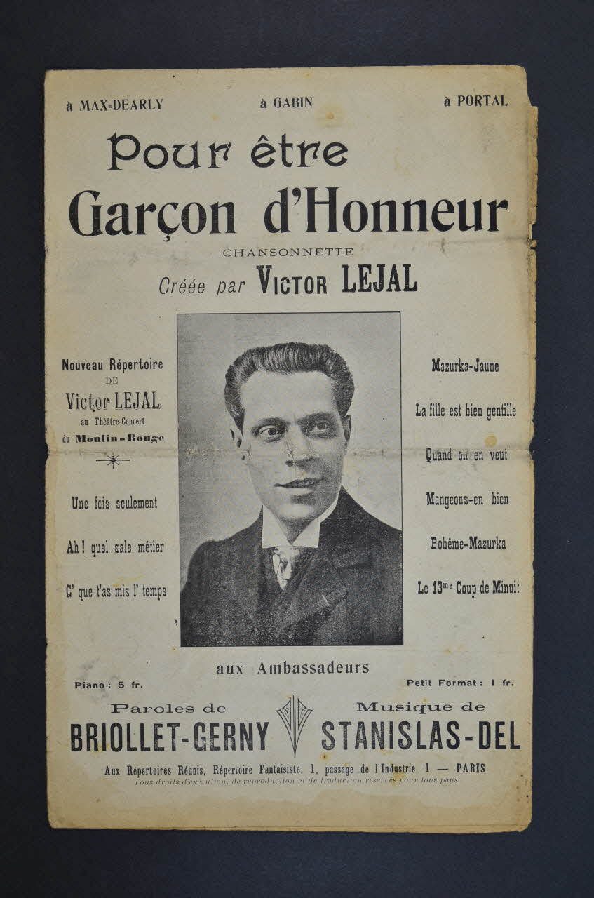 chanson petit format 1965.121.39 Photo Mucem