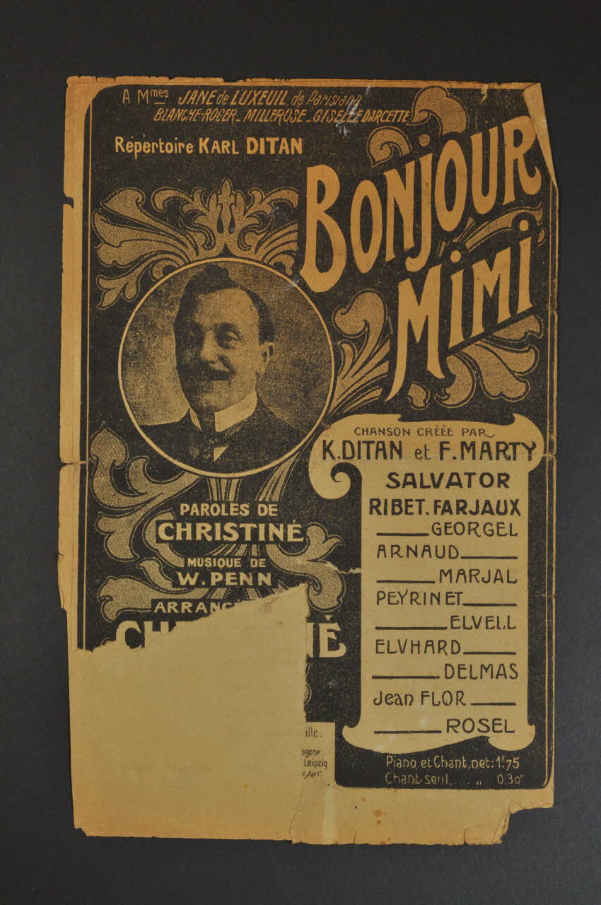 chanson petit format 1965.121.395 Photo Mucem