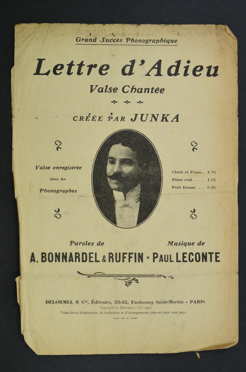 chanson petit format 1965.121.396 Photo Mucem