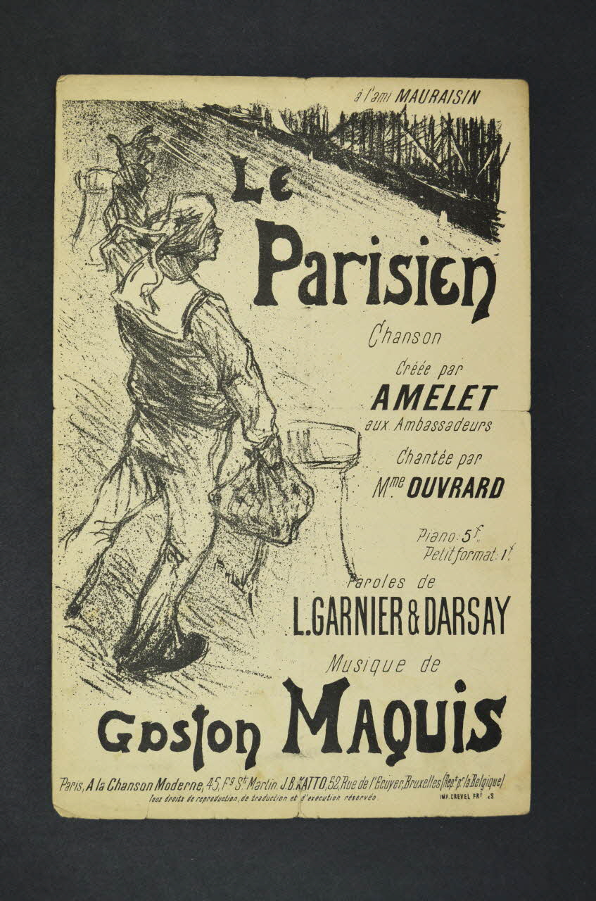 chanson petit format 1965.121.402 Photo Mucem