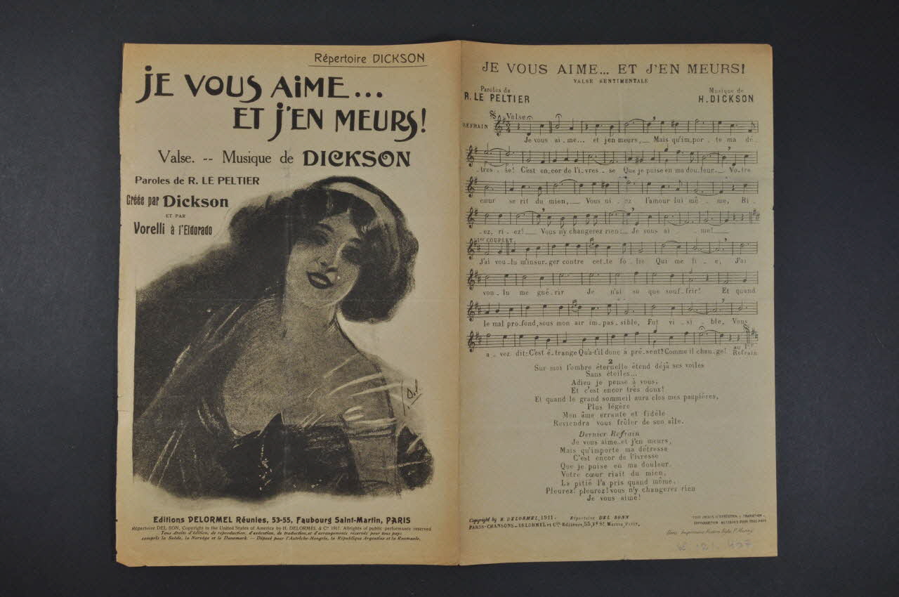 chanson petit format 1965.121.407 Photo Mucem