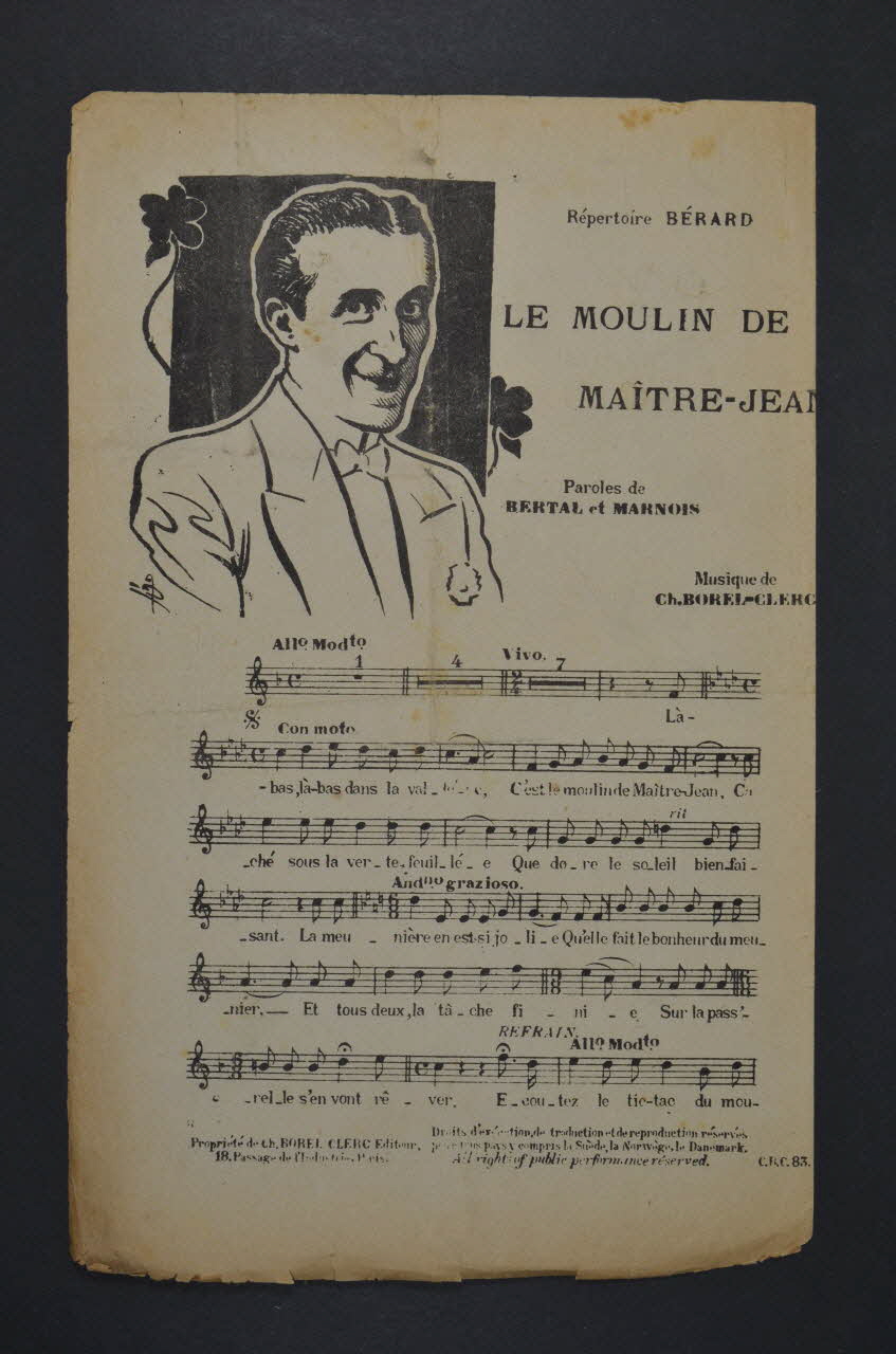 chanson petit format 1965.121.409 Photo Mucem