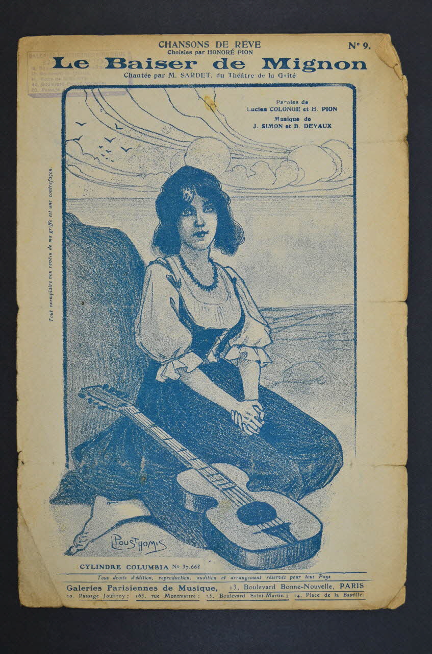 chanson petit format 1965.121.419 Photo Mucem