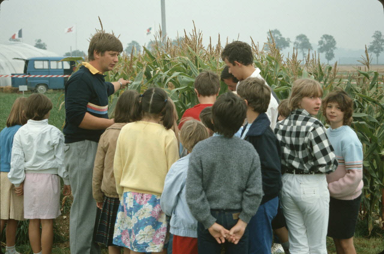 Frédéric Duchesne photographie MNATP. Enquête sur la finale des 32è Championnats de France de labours conduite par Frédéric Duchesne à Boves en Picardie (septembre 1985) Picardie, France 1985/9/14-1985/9/15 Ph.1986.87.348  Photo