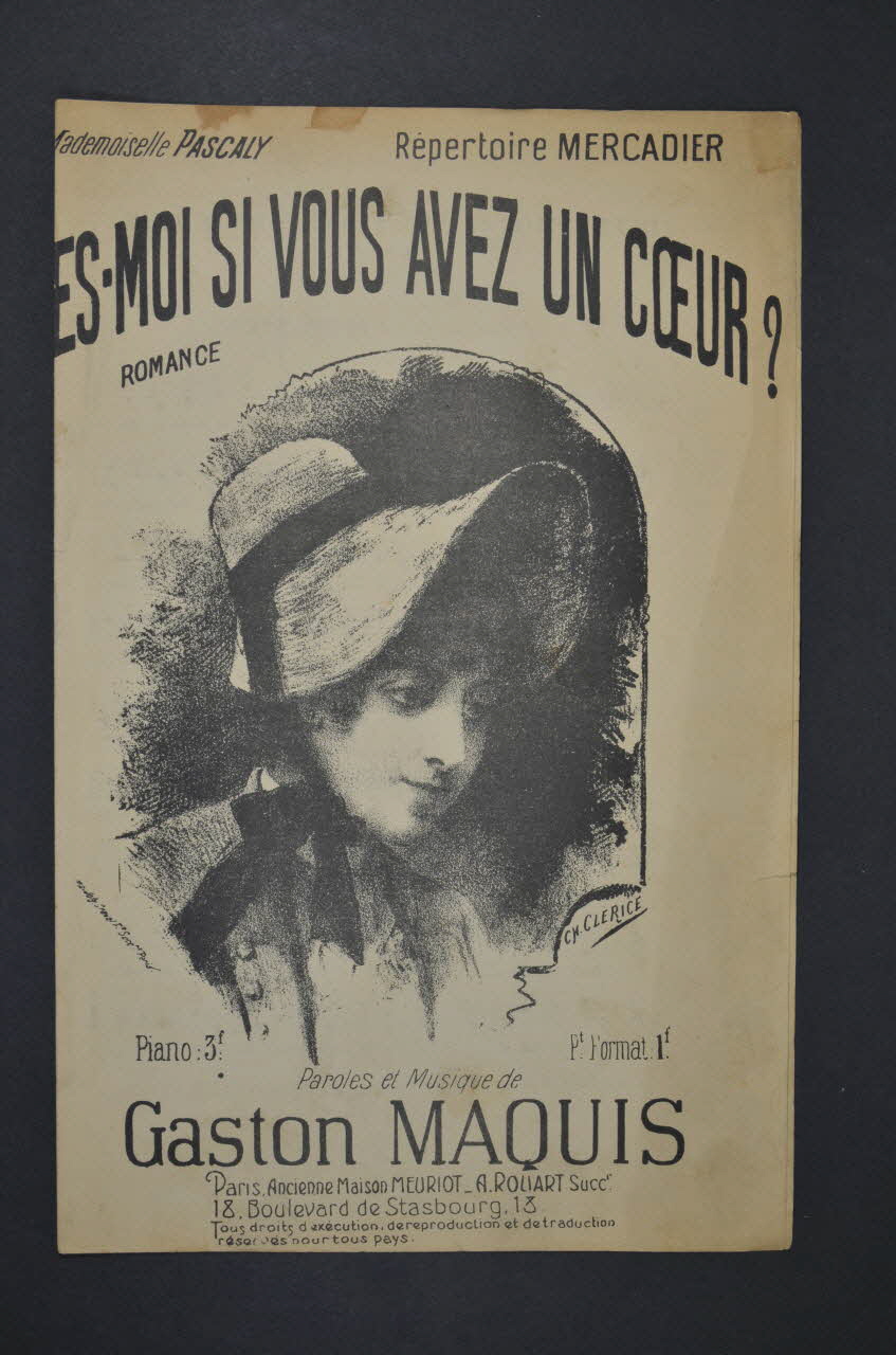 chanson petit format 1965.121.423 Photo Mucem