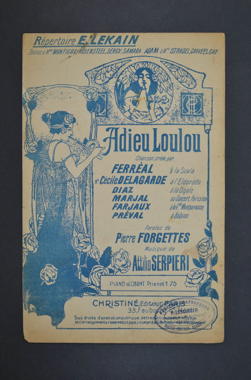 chanson petit format 1965.121.428 Photo Mucem