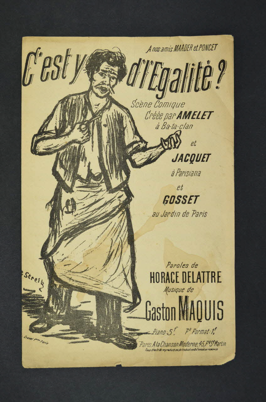 chanson petit format 1965.121.430 Photo Mucem