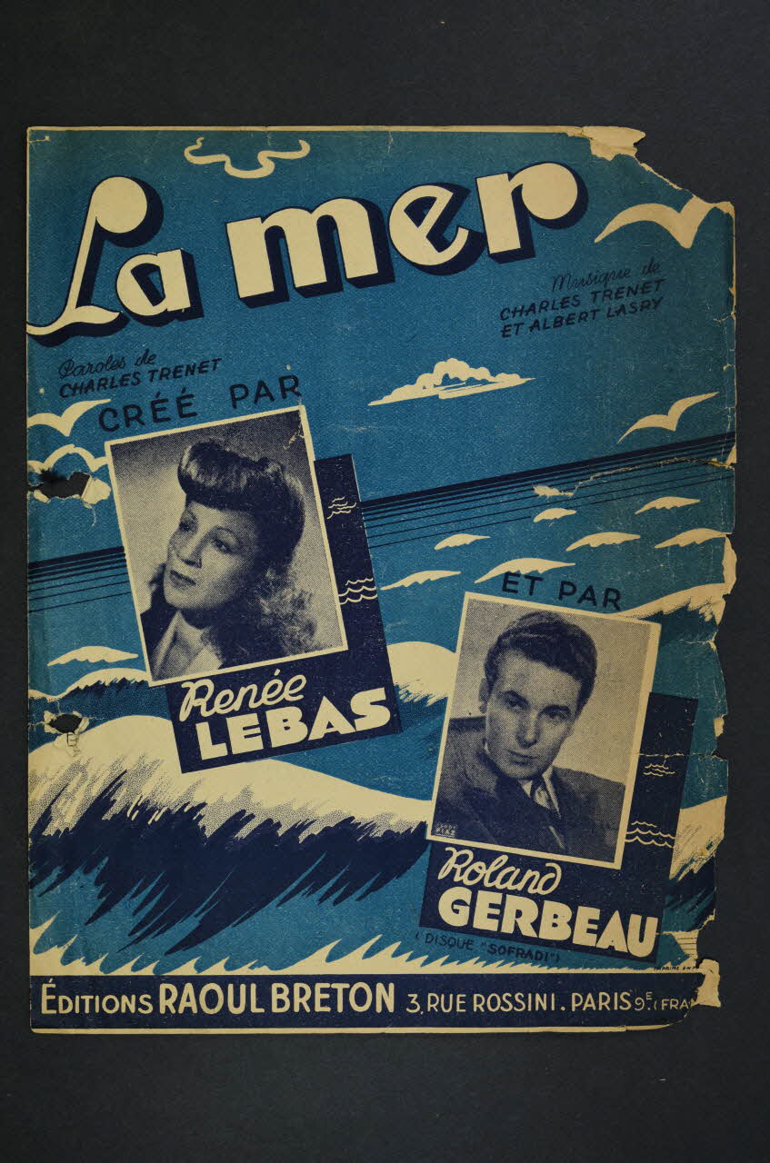 partition de musique La mer 1965.121.437 Photo Mucem