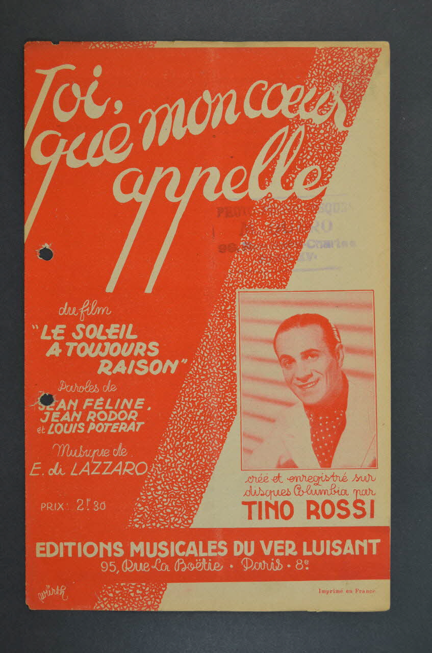 chanson petit format 1965.121.440 Photo Mucem