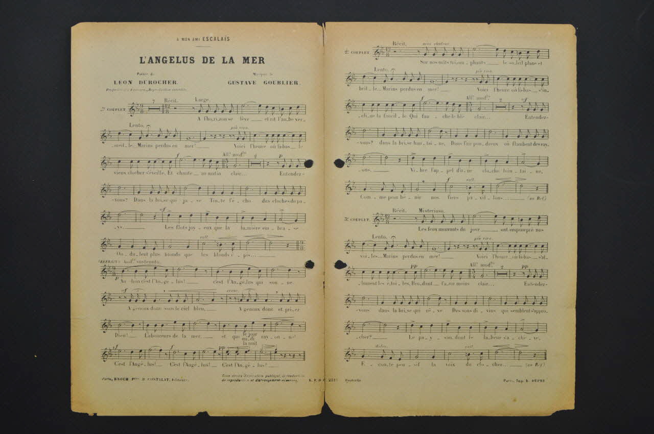 chanson petit format 1965.121.45 Photo Mucem
