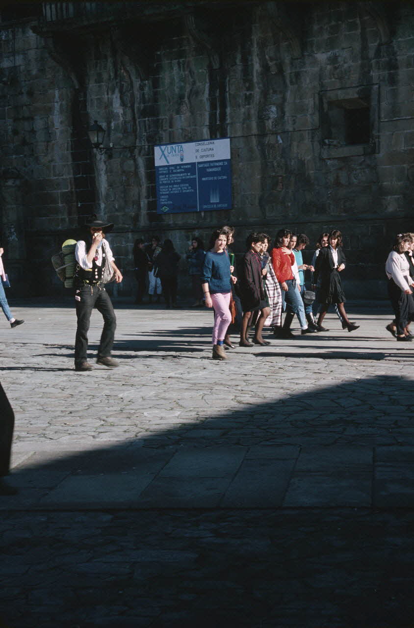 Jean Cuisenier photographie Enquête conduite par Jean Cuisenier à Saint-Jacques-de-Compostelle (novembre 1988) Galice, Espagne 1989/10/11 Ph.1989.100.75 Photo
