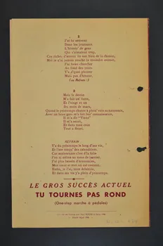 chanson petit format 1965.121.474 Photo Mucem