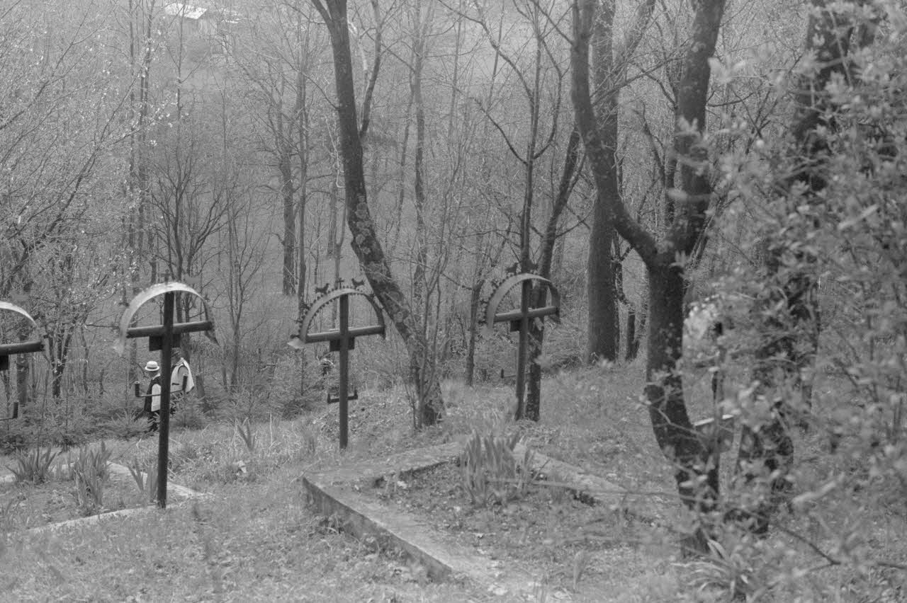 Jean Cuisenier photographie Enquête conduite par Jean Cuisenier en Roumanie (avril 1991) Marmatie, Roumanie 1991/4/1 Ph.1991.113.82 Photo