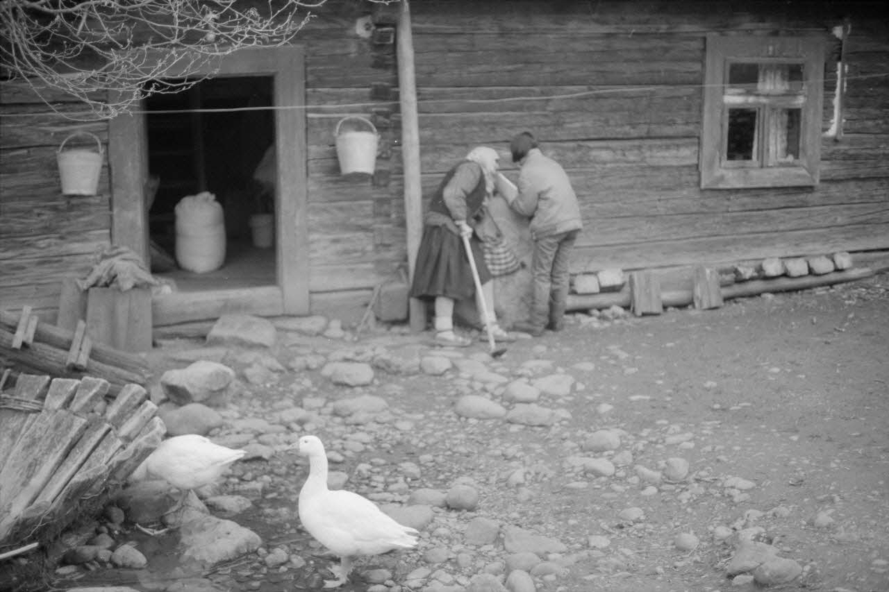 Jean Cuisenier photographie Enquête conduite par Jean Cuisenier en Roumanie (avril 1991) Marmatie, Roumanie 1991/4/1 Ph.1991.113.9 Photo