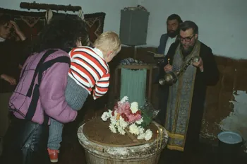 Jean Cuisenier photographie Enquête conduite par Jean Cuisenier en Bulgarie Province de Blagoevgrad, Bulgarie 1990/10/15 Ph.1991.14.15 Photo