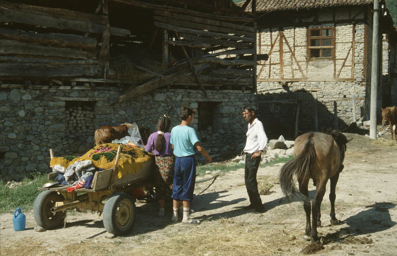 Hervé Jézéquel photographie Savigny-le-Temple :  Exposition. jougs, contre-jougs (novembre 1993 - mars 1994) Auvergne, France 1994 Ph.1994.79.98  Photo
