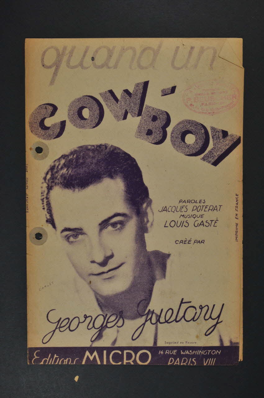 chanson petit format 1965.121.490 Photo Mucem