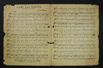 partition de musique L'âme des poètes 1965.121.511 Photo Mucem
