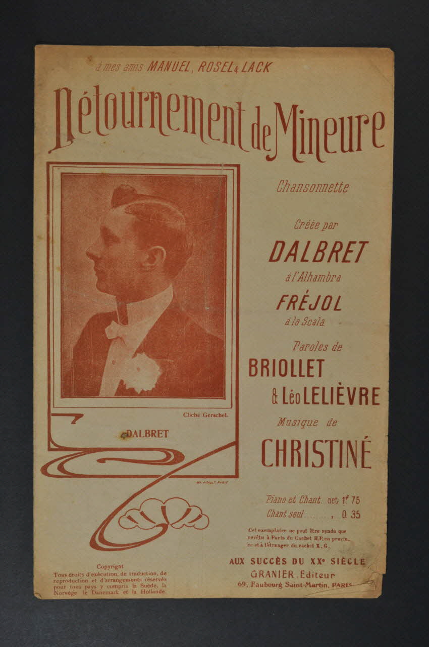 chanson petit format 1965.121.512 Photo Mucem