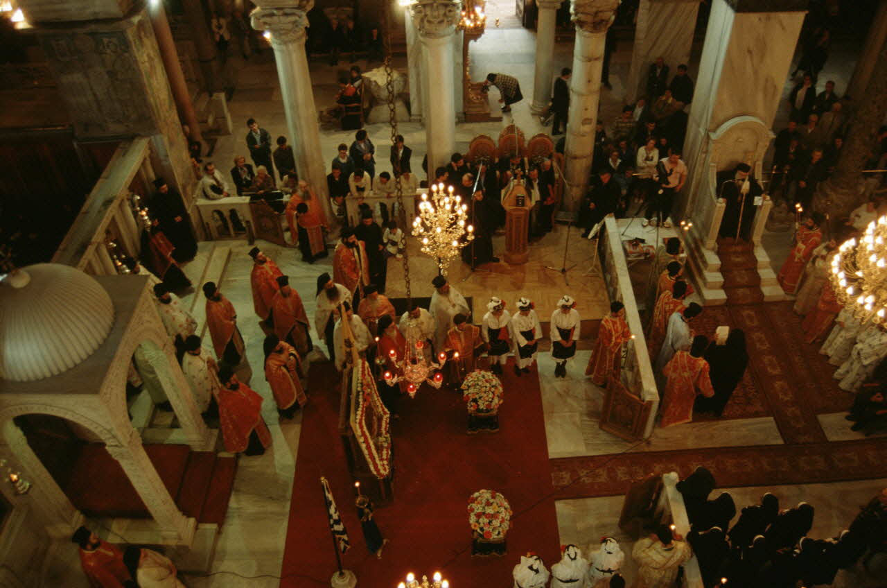 Jean Cuisenier photographie Enquête conduite par Jean Cuisenier en Bulgarie et en Grèce Macédoine centrale, Grèce 1995/10/1 Ph.1995.92.69 Photo