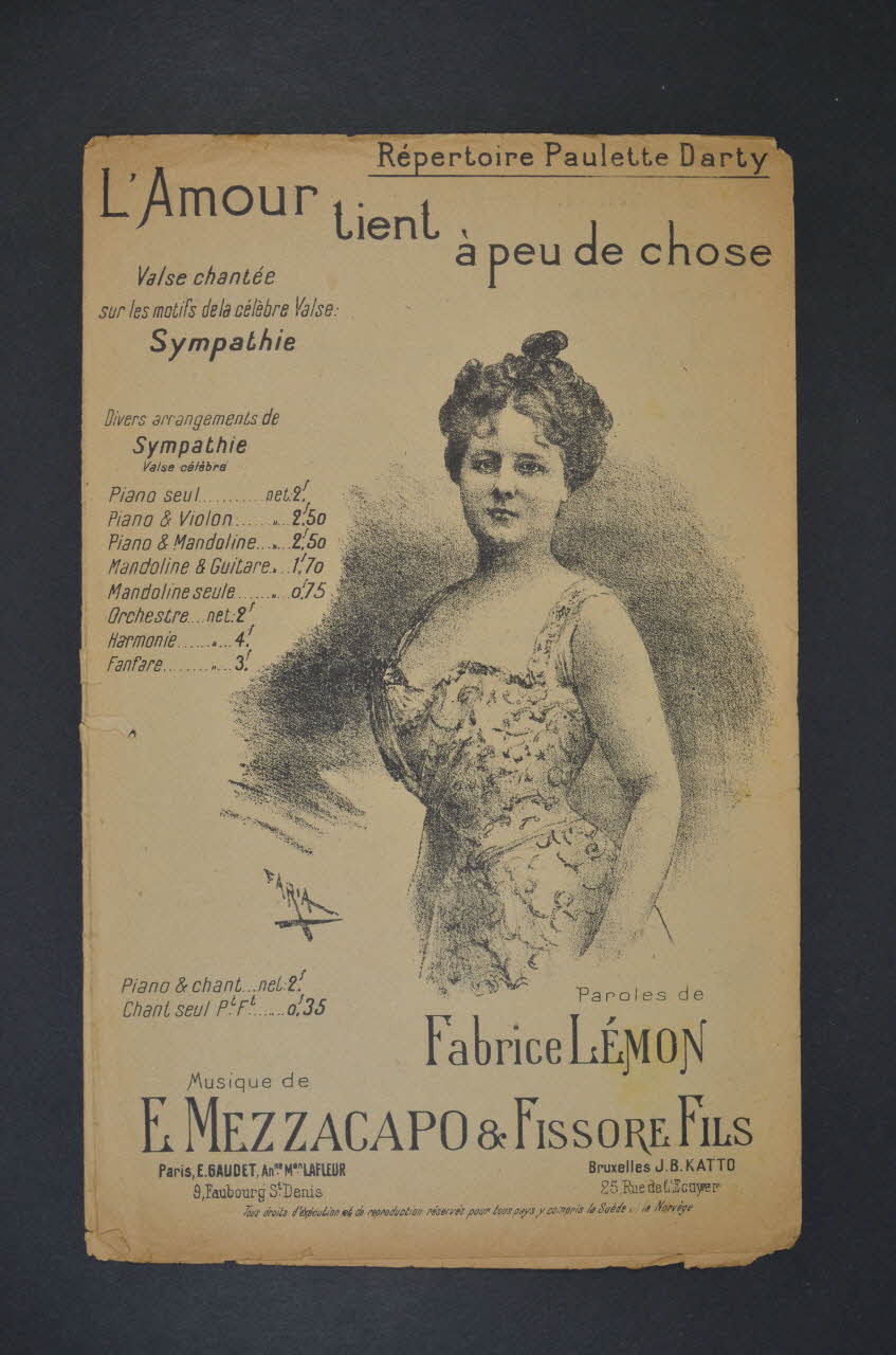 chanson petit format 1965.121.529 Photo Mucem