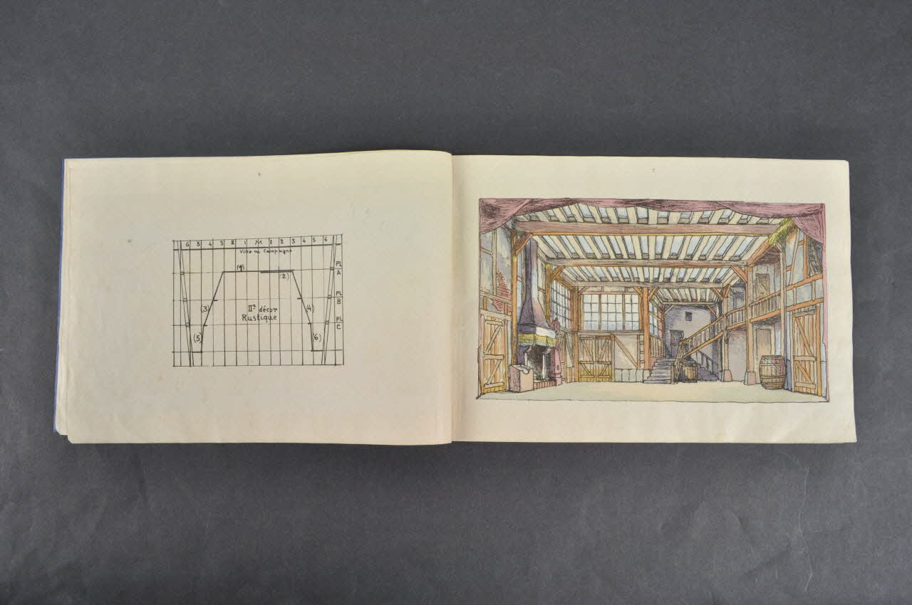 album Carnet de décors de théâtre 1966.110.2.25 Photo Mucem