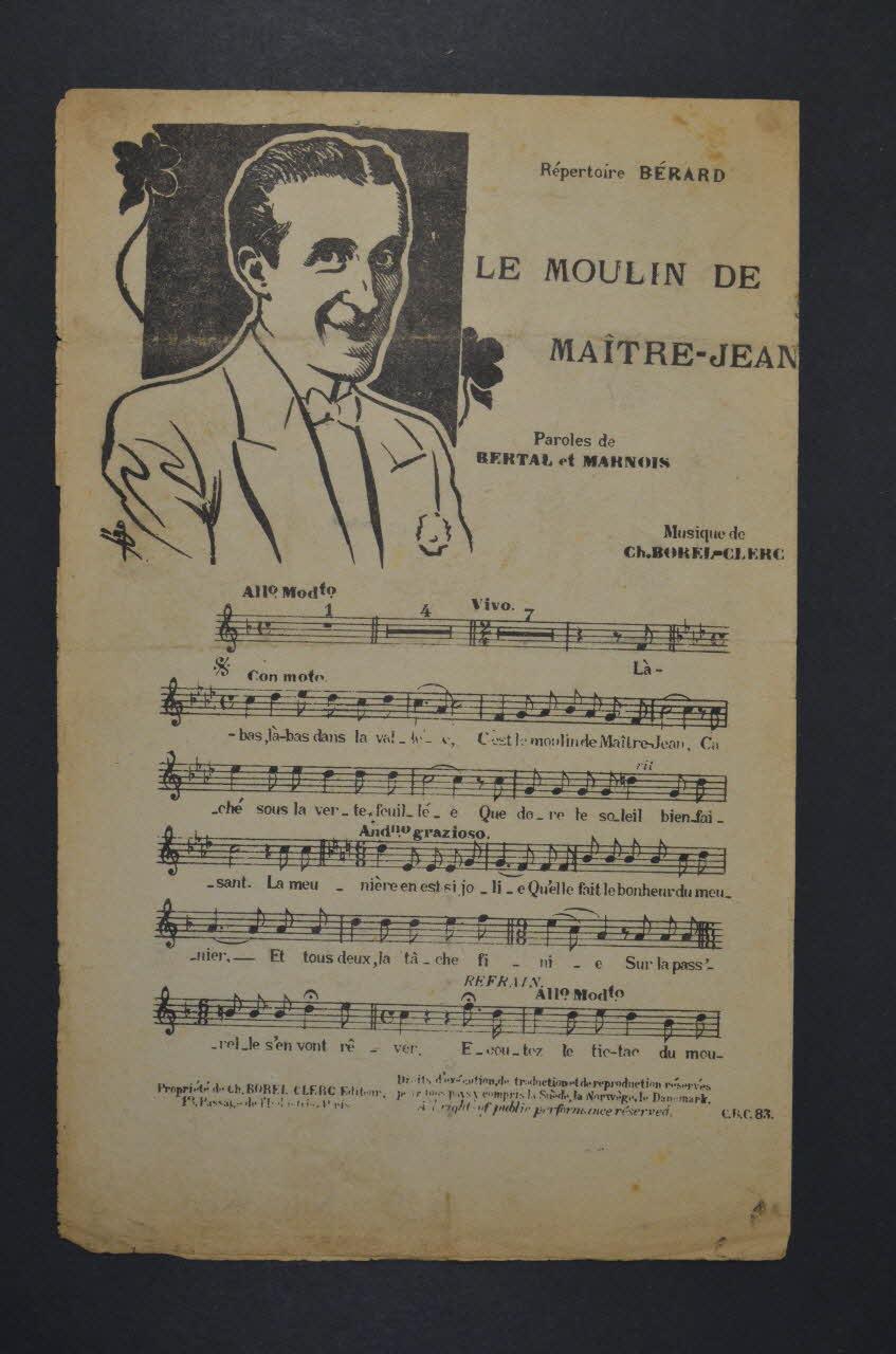 chanson petit format 1965.121.532 Photo Mucem