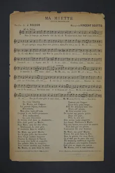 chanson petit format 1965.121.541 Photo Mucem