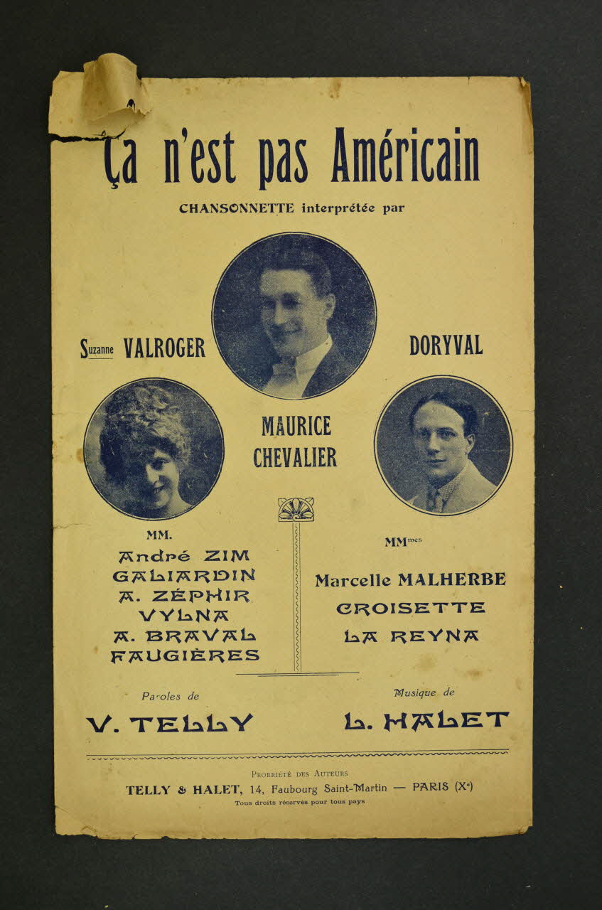 chanson petit format 1965.121.542 Photo Mucem