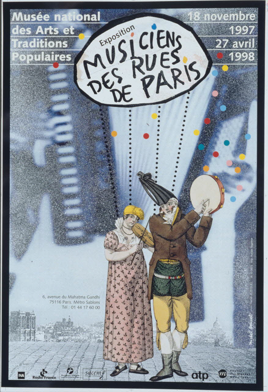 photographie MNATP. Exposition. Musiciens des rues de Paris (18 novembre 1997 - 27 avril 1998) Ph.1997.97.1 Photo