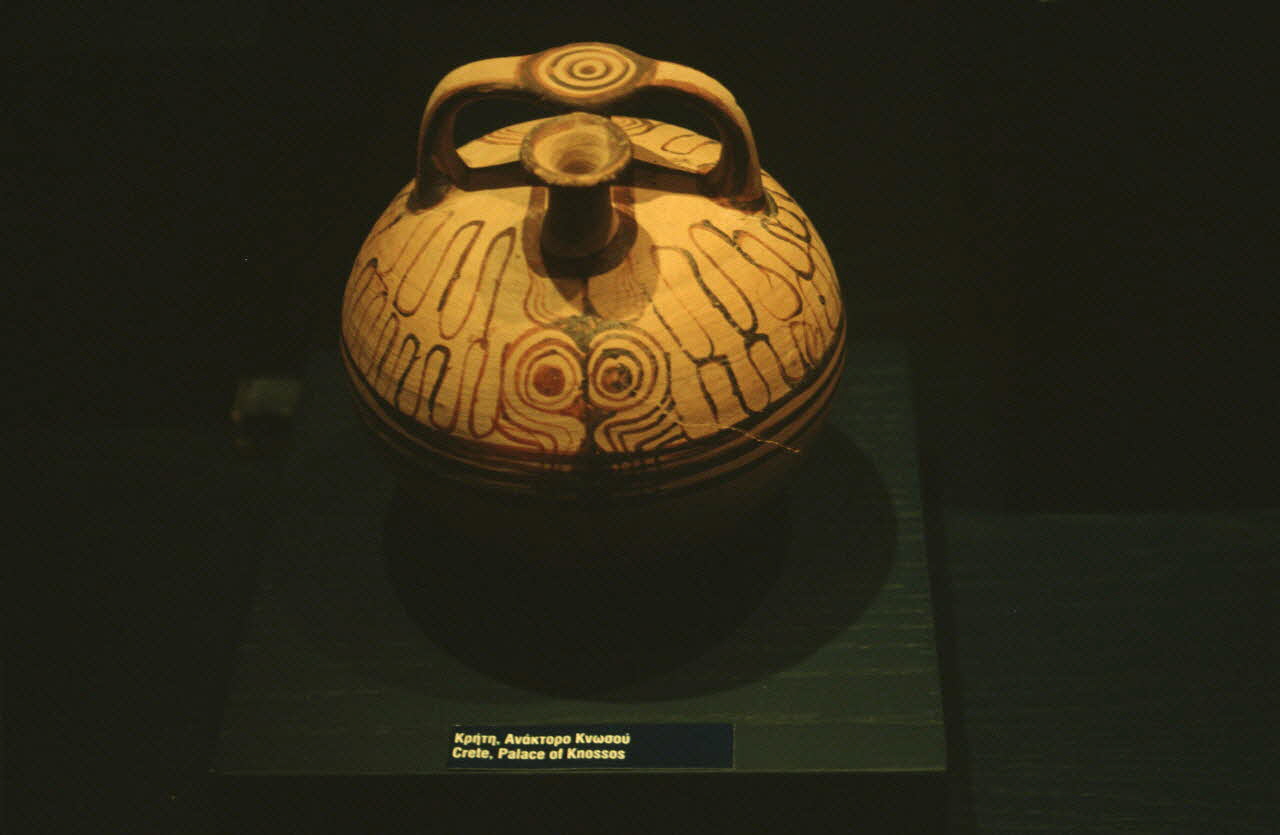 photographie Pots decores d'un poulpe. Palais de knossos. Musée d'Héraklion Ph.1998.115.14 Photo