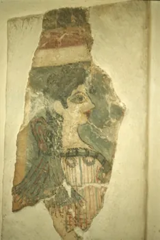 photographie Figure feminine dite la Parisienne . Palais de knossos, megaron de la reine. Musée d'Héraklion Ph.1998.115.18 Photo