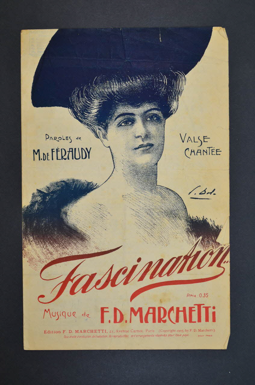 Maurice De Féraudy ; Fermo Dante Marchetti chanson petit format 1905 1966.121.105 Photo Mucem