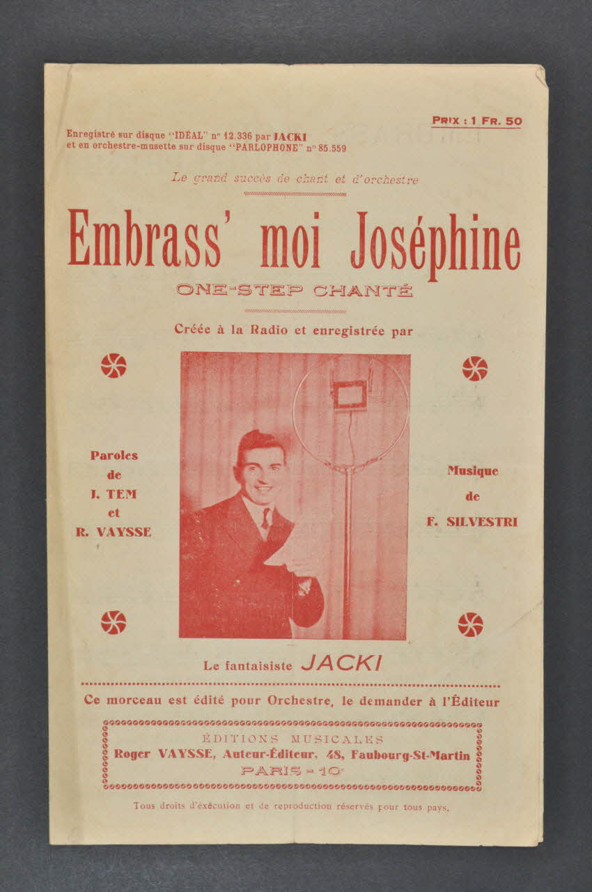 chanson petit format 1966.121.119 Photo Mucem