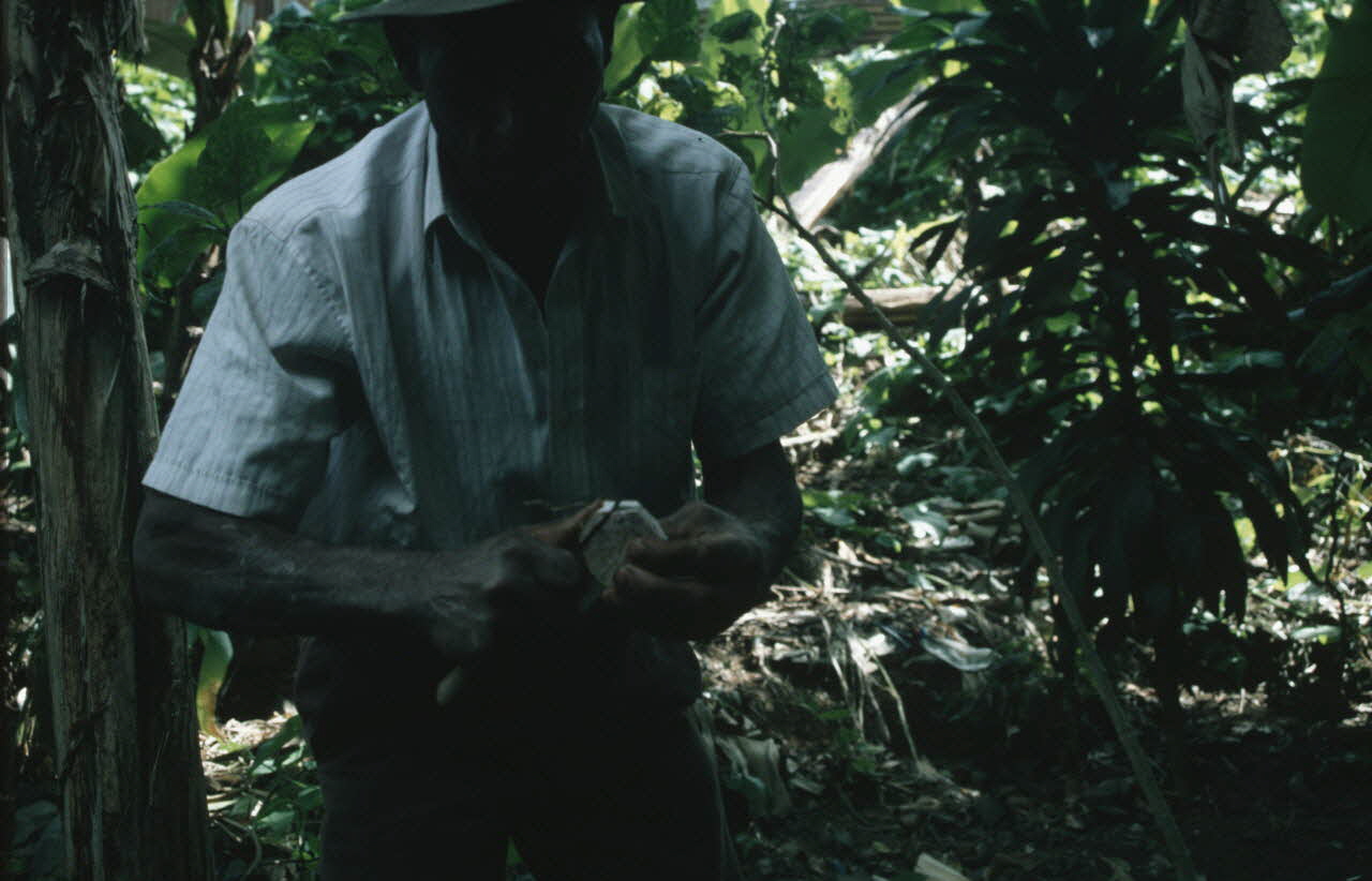 Arnauld Martin photographie Enquête conduite par Arnauld Martin sur l'Ile de La Réunion (Juillet-Août 1998) La Réunion, France 1998/8/13 Ph.2000.15.727 Photo Mucem / Arnaud Martin
